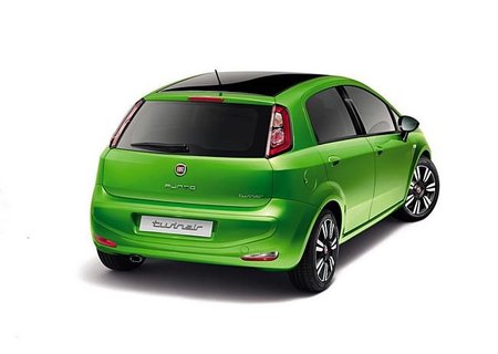 Fiat Punto Verde Lima trasera