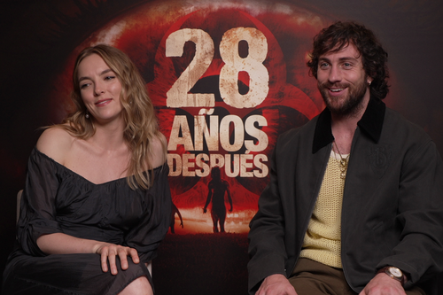 "No la cagues". Aaron Taylor-Johnson y Jodie Comer, protagonistas de '28 años después', nos hablan de iPhones, zombies, expectativas y Letterboxd