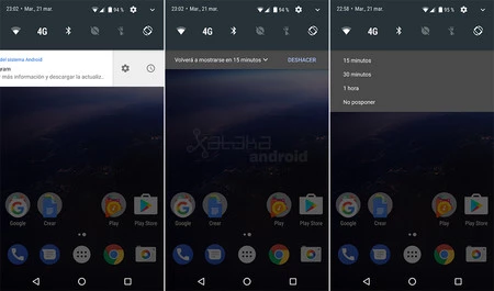 スヌーズ Android O