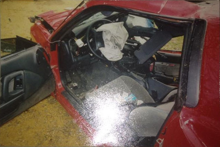 Toyota Supra accidente 2004