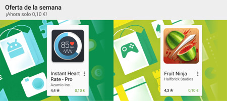 Oferta de la semana en Google Play: Instant Heart Rate Pro y Fruit Ninja rebajados a 0,10 €