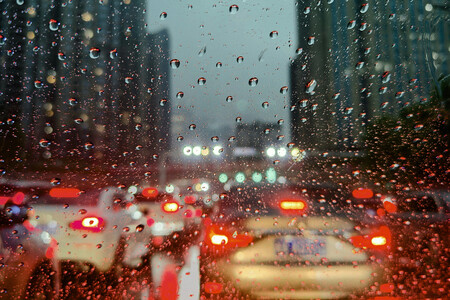 Atascos En Ciudad Bajo La Lluvia Ok