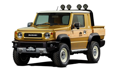 Un Suzuki Jimny pick-up y otro para todoterreno más extremo, preparados para el Tokyo Auto Salon