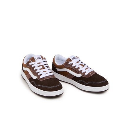 Vans Zapatillas Marrones Tricolor Piel Elegantes Serias Oficina Zapatos Oxford