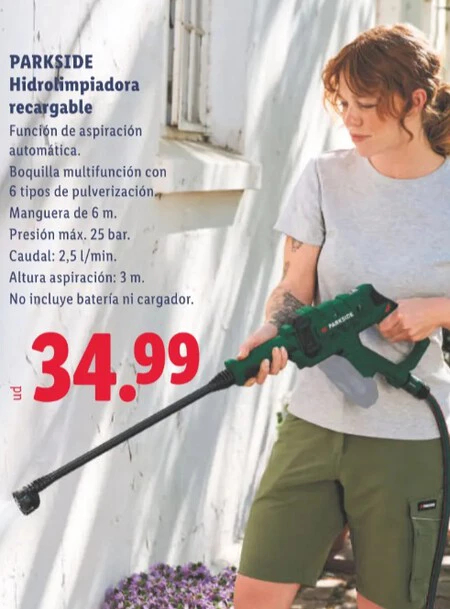 Hidrolimpiadora Recargable Lidl