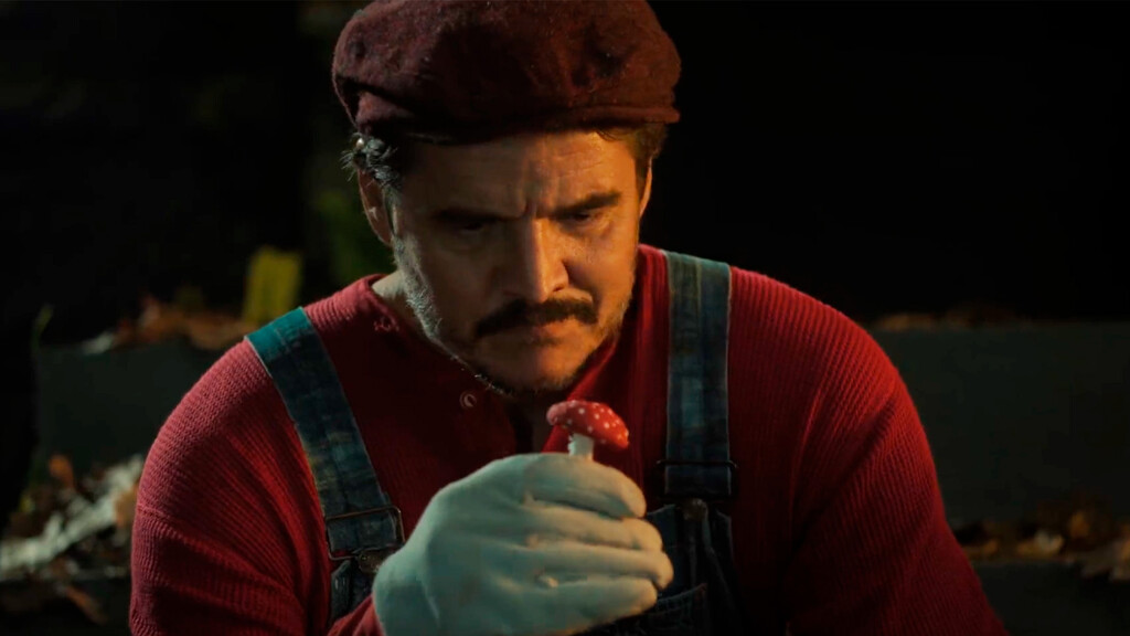 Joel se pasa por el mundo champiñón en una parodia de Mario Bros: así se ve Pedro Pascal como el fontanero italiano 