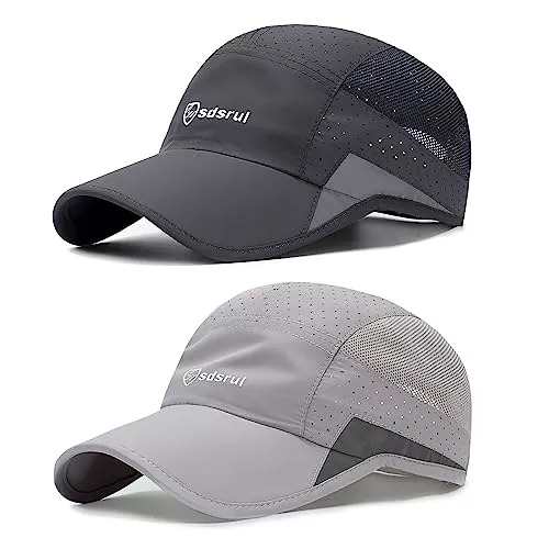 AYPOW 2 Packs Gorra de BéIsbol Transpirable para Hombre
