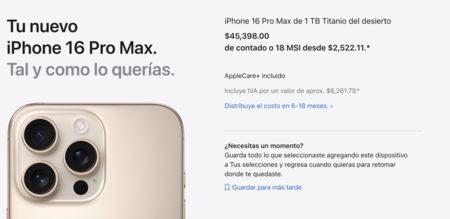 Precio iphone Pro Max 16 2024 con Apple Care