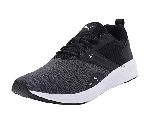 PUMA Unisex NRGY Comet Running Shoes, Puma Black-Puma White, 44.5 EU