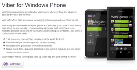 Viber renueva su aplicación para Windows Phone