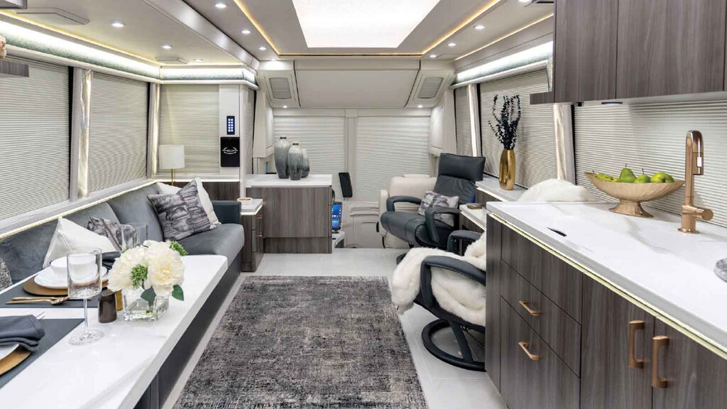 La madre de todas las autocaravanas de lujo es este autobús con un precio tan loco como el suelo radiante que lleva