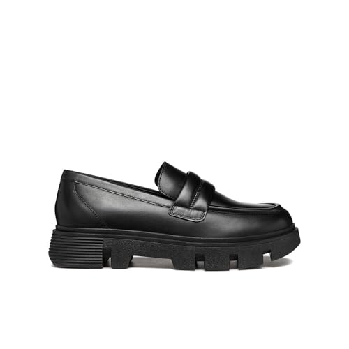 Geox D Vilde C, Mocasin Mujer, Negro, 39 EU