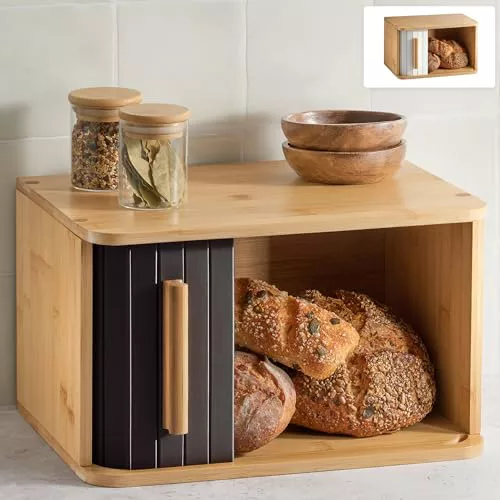 Panera de Madera Pequeña - Con Puerta Corredera – Panera Bambú