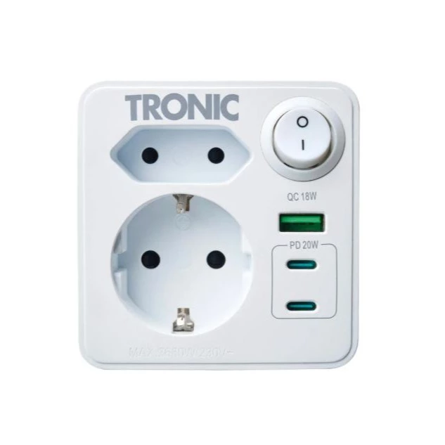 TRONIC
Adaptador de enchufe y usb