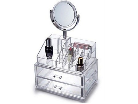 organizador maquillaje espejo