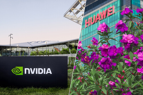 Empresas chinesas preferem GPUs da NVIDIA / Imagem: NVIDIA / Huawei