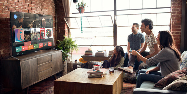 Smart TV living room salon