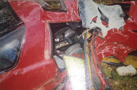 Toyota Supra accidente 2004