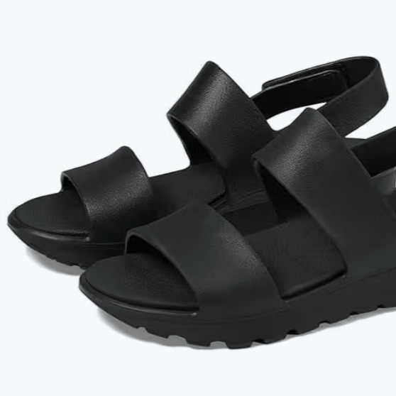 Sandalias Planas Mujer Skechers Negro