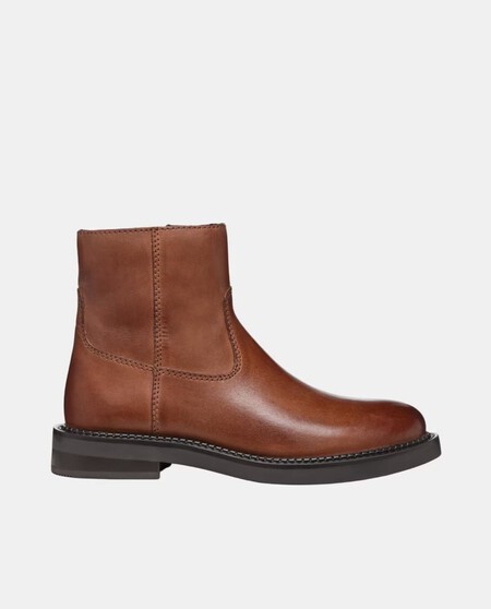 Botines Chelsea Piel Calidad Marron Invierno