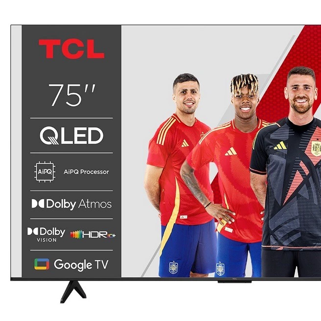 TV QLED 190,5 cm (75") TCL 75P7K, 4K HDR TV, Smart TV Powered by Google TV, compatible con Asistentes de voz