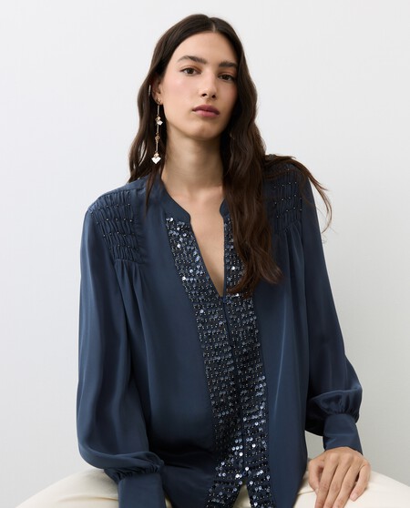 blusa brillos