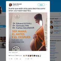 Angels Barceló enciende las redes por un libro en el que tres hombres dan consejos para una maternidad feliz