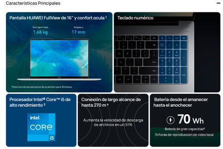 Huawei Especificaciones Mexico