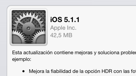 iOS 5.1.1 ya disponible para todos los dispositivos