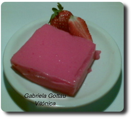 Tentación de frutilla. Receta saludable