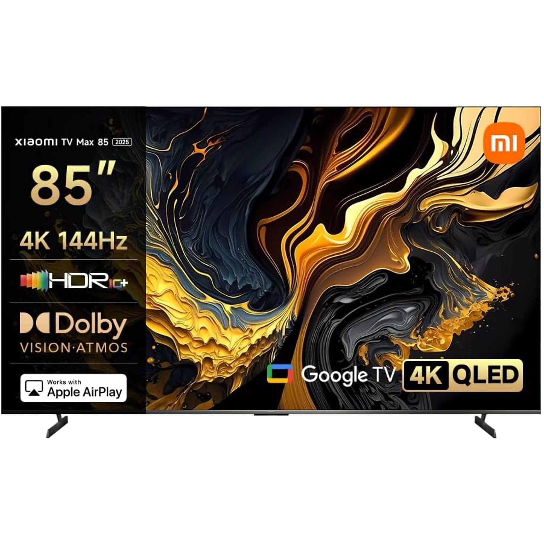 QLED 85 TV" - Xiaomi TV Max 85, QLED 4K, Smart TV with Google, 120-240Hz, Dolby Vision - Atmos, Dark Gray