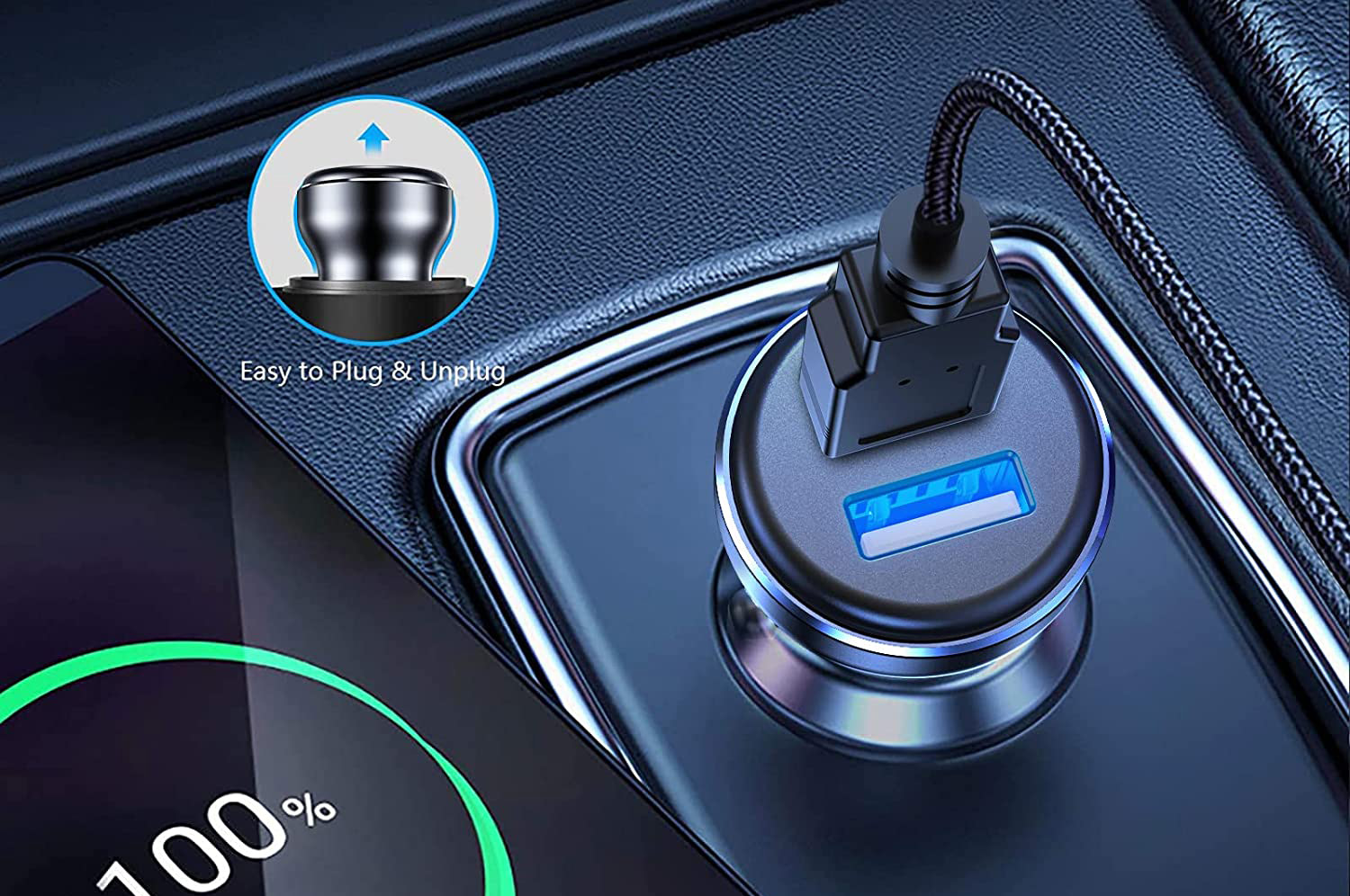 Beikell Cargador de Coche, 36W/6A