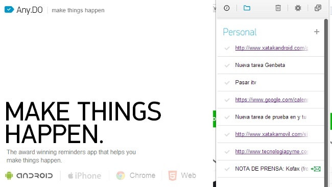 Any.DO, el gestor de tareas minimalista