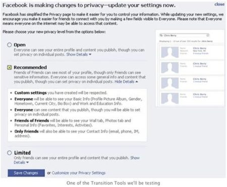 Facebook cambia y simplifica las opciones de privacidad