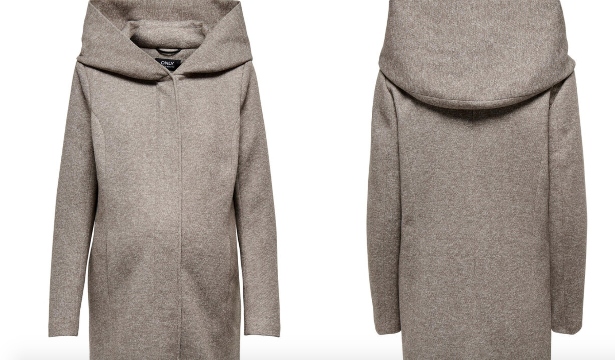 Abrigo con capucha maternity
