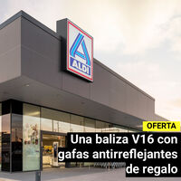 Aldi tiene desde mañana esta baliza V16 homologada y barata: viene con gafas antirreflejos de regalo