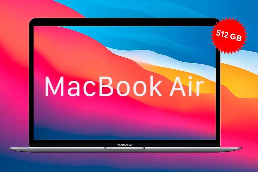 Si necesitas más GB el MacBook Air de 512GB con procesador M1 sale más ...