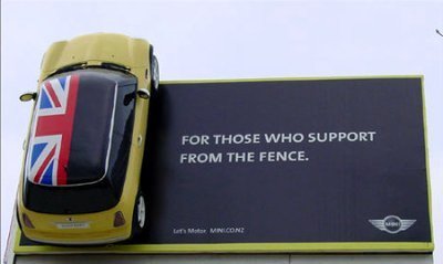 Publicidad del Mini en Inglaterra
