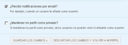 Notificaciones email