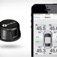 Este sensor de presión de neumáticos te informa a través de tu teléfono móvil, pero... ¿para qué?