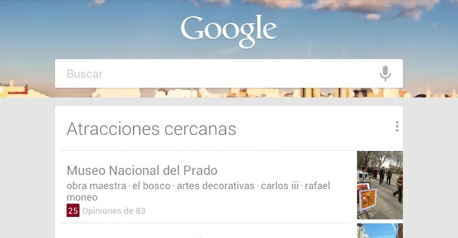 Nuevo widget de Google Now que se muestra en la pantalla de bloqueo
