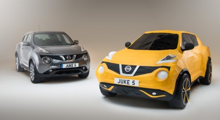 Curiosas formas de celebrar un quinto aniversario, como hacer un Nissan Juke de papiroflexia