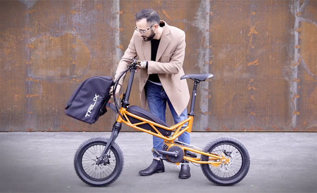 La Trilix es una bicicleta eléctrica plegable de fabricación italiana, con ruedas de hasta 20 pulgadas y una autonomía de 120 km