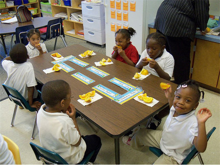 Frutas en el colegio
