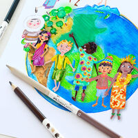 Faber-Castell lanza lápices en seis tonos de color piel para que los peques pinten la diversidad de los niños del mundo 
