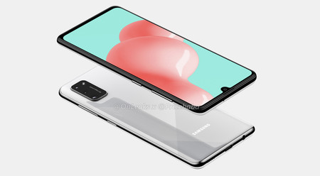 El Samsung Galaxy A41 se deja ver mostrando su triple cámara trasera y su pantalla Infinity-U