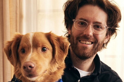 Good Boy con su director (y dueño), Ben Leonberg