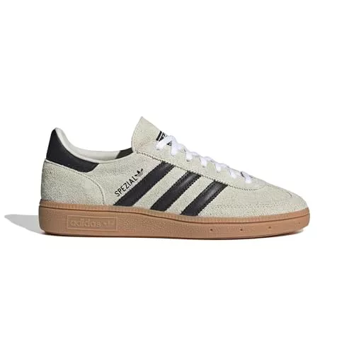 adidas Handball Spezial (Aluminium/Core Black/Cloud White, Sistema Tallas Calzado EU, Adulto, Hombre, Números, Mediano, 43 1/3)