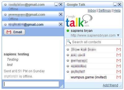Temas visuales para Google Talk