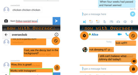 Oversec añade un cifrado extra a tus aplicaciones de mensajería